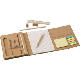 Teczka konferencyjna, notatnik, linijka, długopis, ołówki, temperówka, gumka do mazania, karteczki samoprzylepne - V2948-16