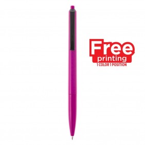 Długopis wykonany z wysokiej jakości połyskującego tworzywa - V1629-21