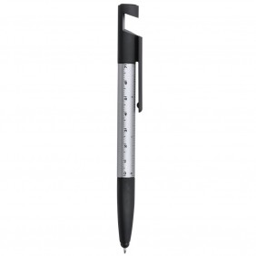 Długopis wielofunkcyjny, czyścik do ekranu, linijka, stojak na telefon, touch pen, śrubokręty - V1849-19