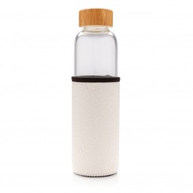 Szklana butelka sportowa 550 ml w pokrowcu - P436.293