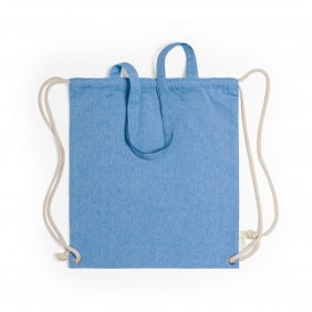 Worek ze sznurkiem i torba na zakupy z bawełny z recyklingu, 2 w 1 - V6792-11